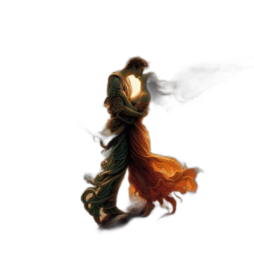 dragon, dress, mask, sword transparent PNG cut-out