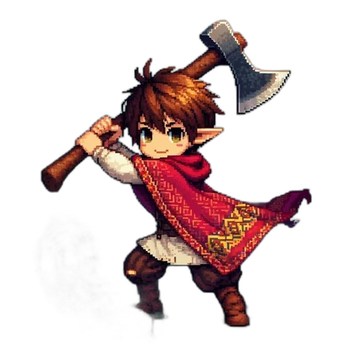 sword, weapon, staff, pixel art transparent PNG cut-out