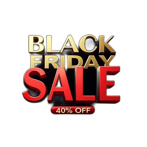 black, friday, sale, banner transparent PNG cut-out