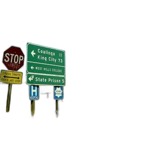 3d render, concept art, stop, sign transparent PNG cut-out