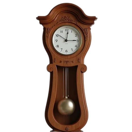 furniture, 3d render, wooden, pendulum transparent PNG cut-out