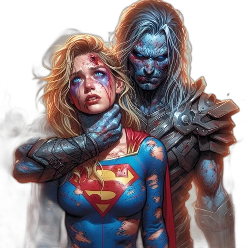 comic book art, concept art, fantasy art, underwater transparent PNG cut-out