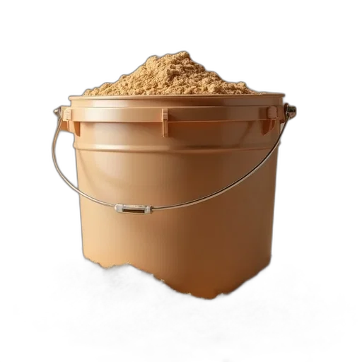food, 3d render, plastic, pail transparent PNG cut-out