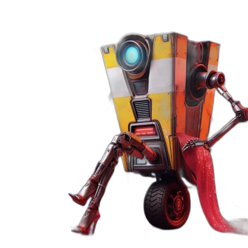 robot, staff, weapon, concept art transparent PNG cut-out