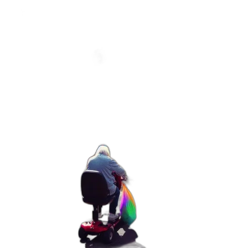 robot, staff, umbrella, hat transparent PNG cut-out