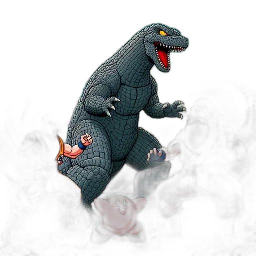 dragon, creature, animal, staff transparent PNG cut-out