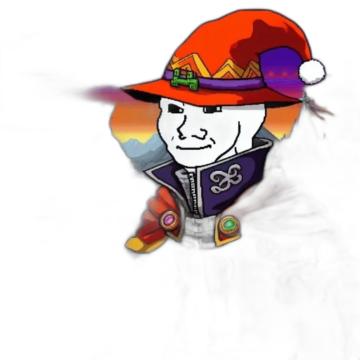hat, staff, crown, jewelry transparent PNG cut-out
