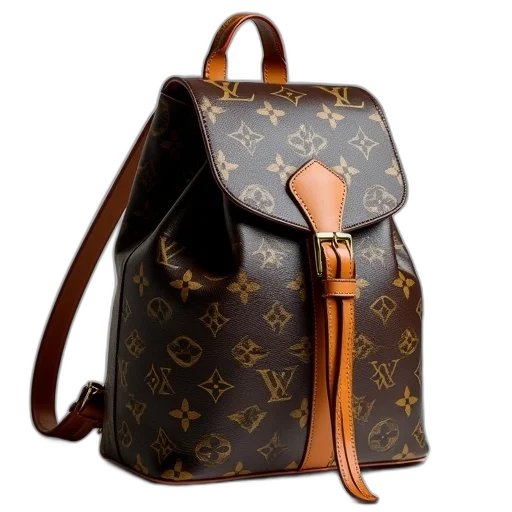authentic, louis, vuittot, backpack transparent PNG cut-out