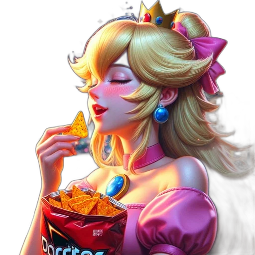 crown, food, dress, vaporwave transparent PNG cut-out