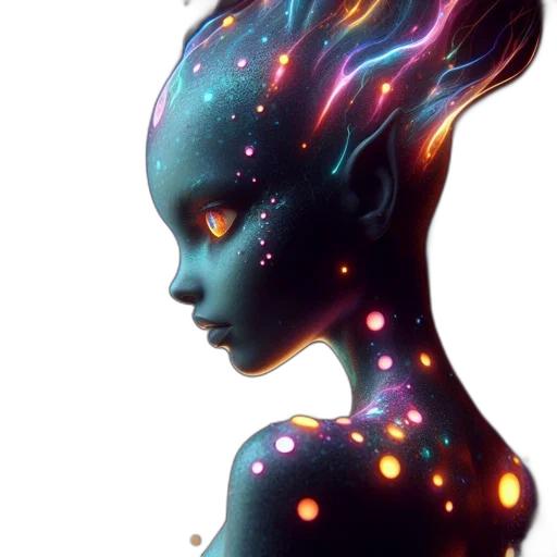 face, creature, crown, robot transparent PNG cut-out