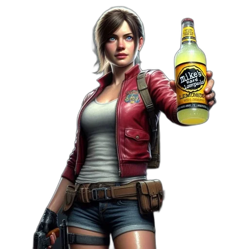 jacket, bottle, weapon, concept art transparent PNG cut-out