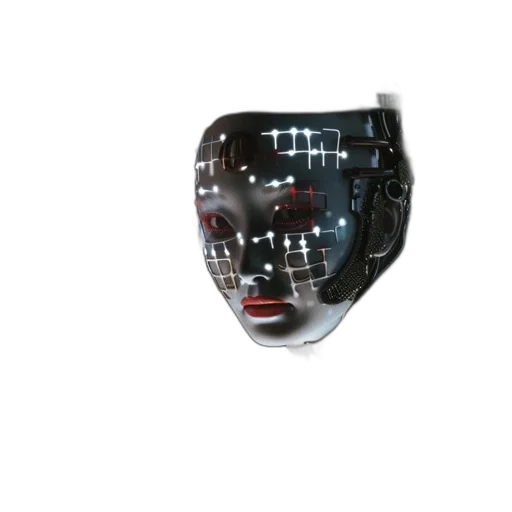 mask, robot, jewelry, face transparent PNG cut-out