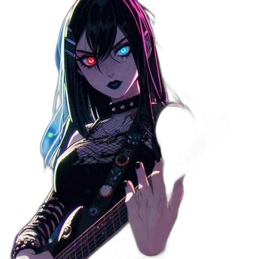 weapon, jacket, staff, cyberpunk transparent PNG cut-out