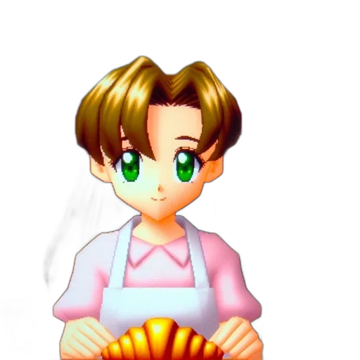staff, food, pixel art, vaporwave transparent PNG cut-out