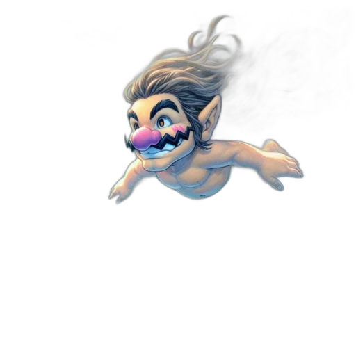 creature, mask, hair, animal transparent PNG cut-out