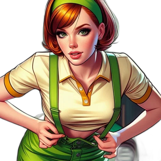 staff, dress, jewelry, face transparent PNG cut-out