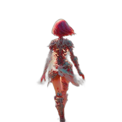 dress, robot, creature, sword transparent PNG cut-out