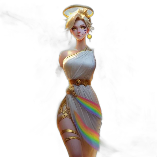 dress, staff, concept art, fantasy art transparent PNG cut-out