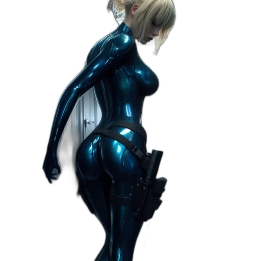 robot, dress, weapon, staff transparent PNG cut-out