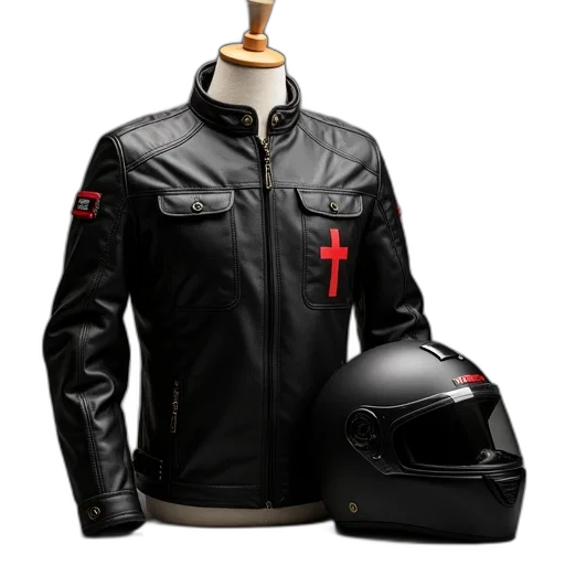 jacket, cyberpunk, concept art, 3d render transparent PNG cut-out