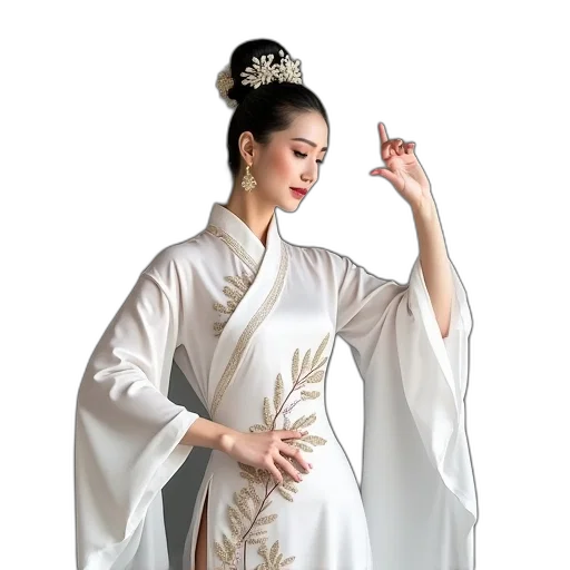 dress, crown, jewelry, staff transparent PNG cut-out