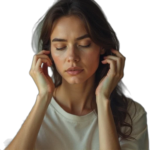 jewelry, face, staff, photorealistic transparent PNG cut-out