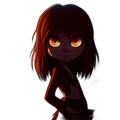 dress, staff, face, creature transparent PNG cut-out