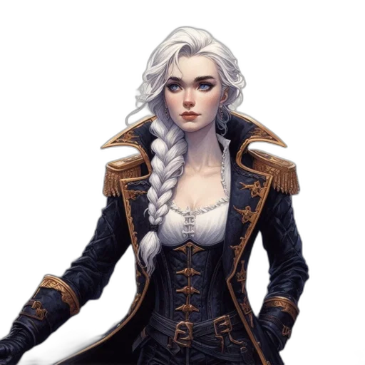 jacket, staff, fantasy art, concept art transparent PNG cut-out