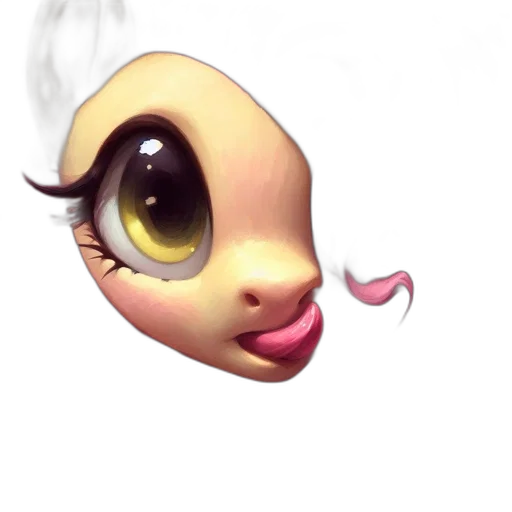 face, mask, staff, creature transparent PNG cut-out
