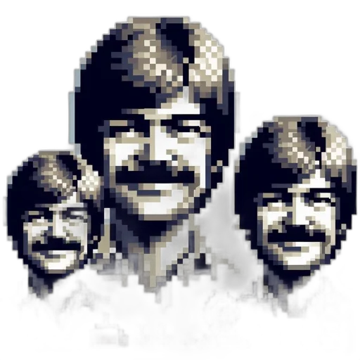 face, staff, hair, pixel art transparent PNG cut-out