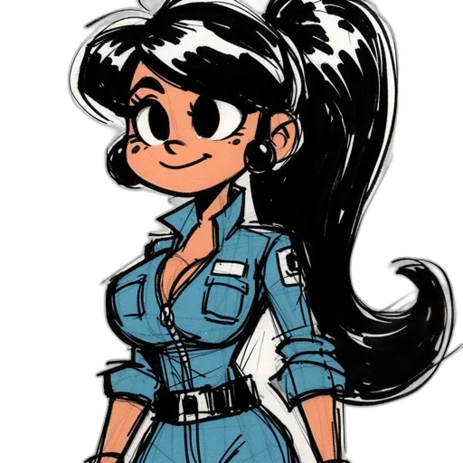 dress, staff, jacket, cartoon transparent PNG cut-out