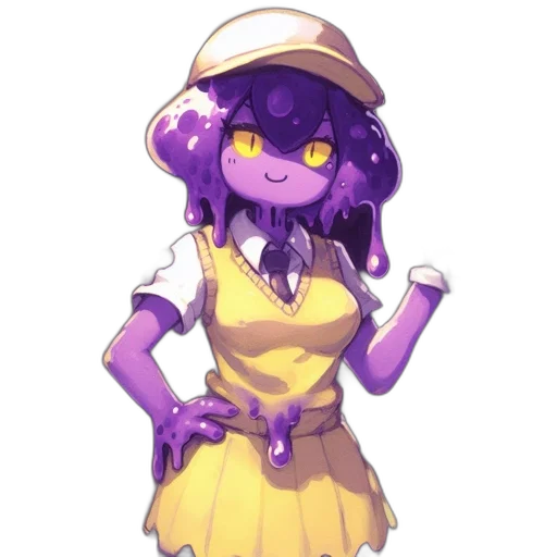 staff, hat, dress, creature transparent PNG cut-out