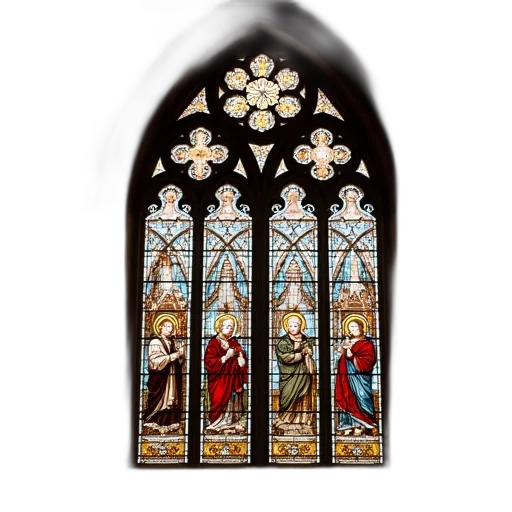 pixel art, stained, glass, nicholas transparent PNG cut-out