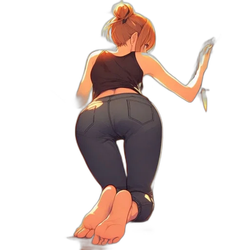 staff, dress, shoes, weapon transparent PNG cut-out
