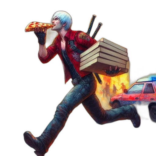 car, jacket, weapon, concept art transparent PNG cut-out