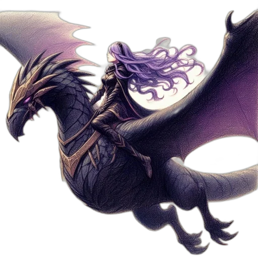 dragon, creature, animal, staff transparent PNG cut-out