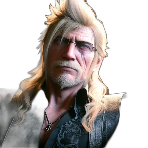 hair, jacket, face, staff transparent PNG cut-out