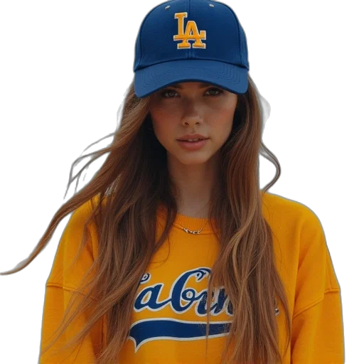 hat, jacket, woman, baseball transparent PNG cut-out