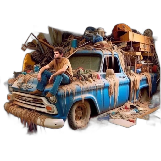car, furniture, shoes, concept art transparent PNG cut-out