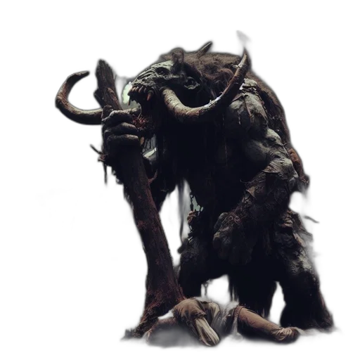 creature, dragon, staff, animal transparent PNG cut-out