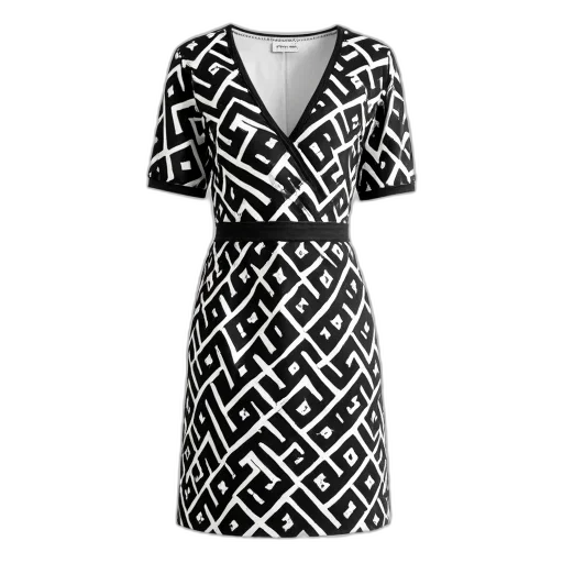 dress, monochrome, black, white transparent PNG cut-out