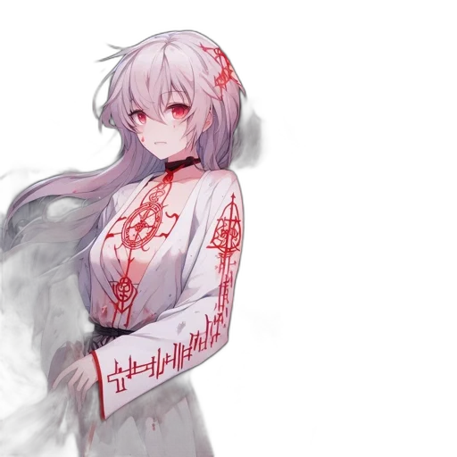dress, dragon, staff, sword transparent PNG cut-out