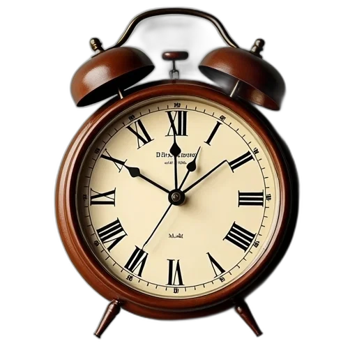 3d render, photorealistic, photo, clock transparent PNG cut-out