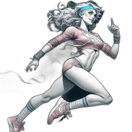 comic book art, concept art, fantasy art, cyberpunk transparent PNG cut-out
