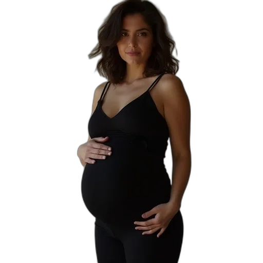 dress, woman, wearing, black transparent PNG cut-out
