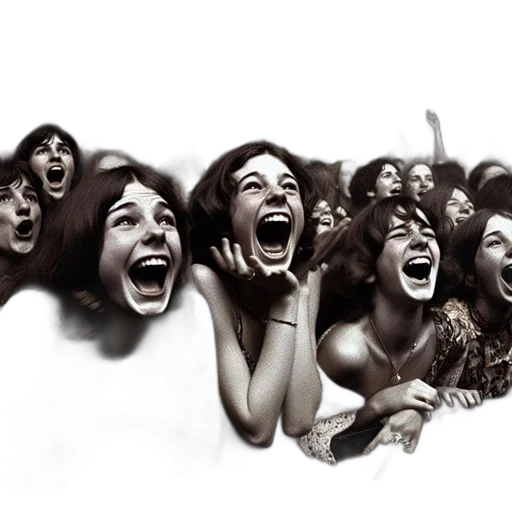 photorealistic, concept art, lively, crowd transparent PNG cut-out