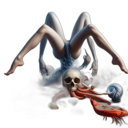 creature, concept art, fantasy art, photorealistic transparent PNG cut-out