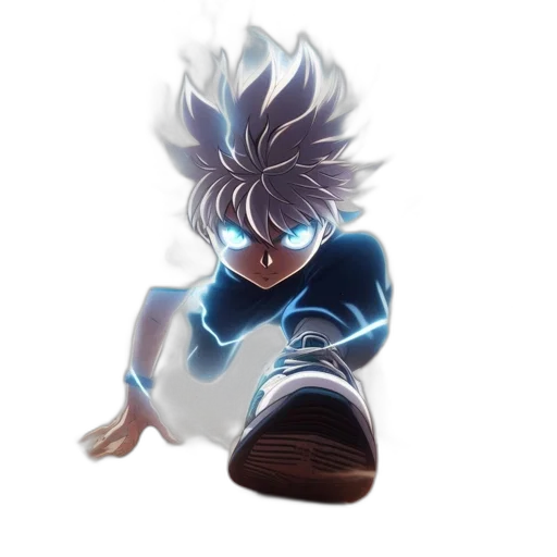 hair, creature, staff, weapon transparent PNG cut-out