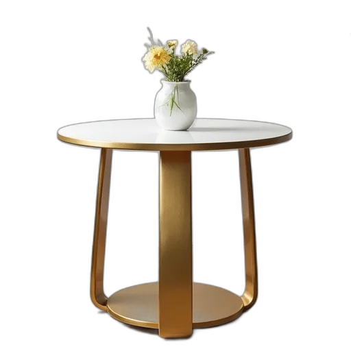 furniture, 3d render, golden, gold transparent PNG cut-out