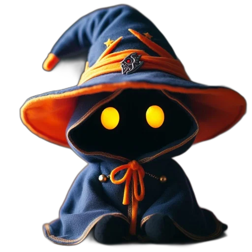 hat, staff, mask, creature transparent PNG cut-out